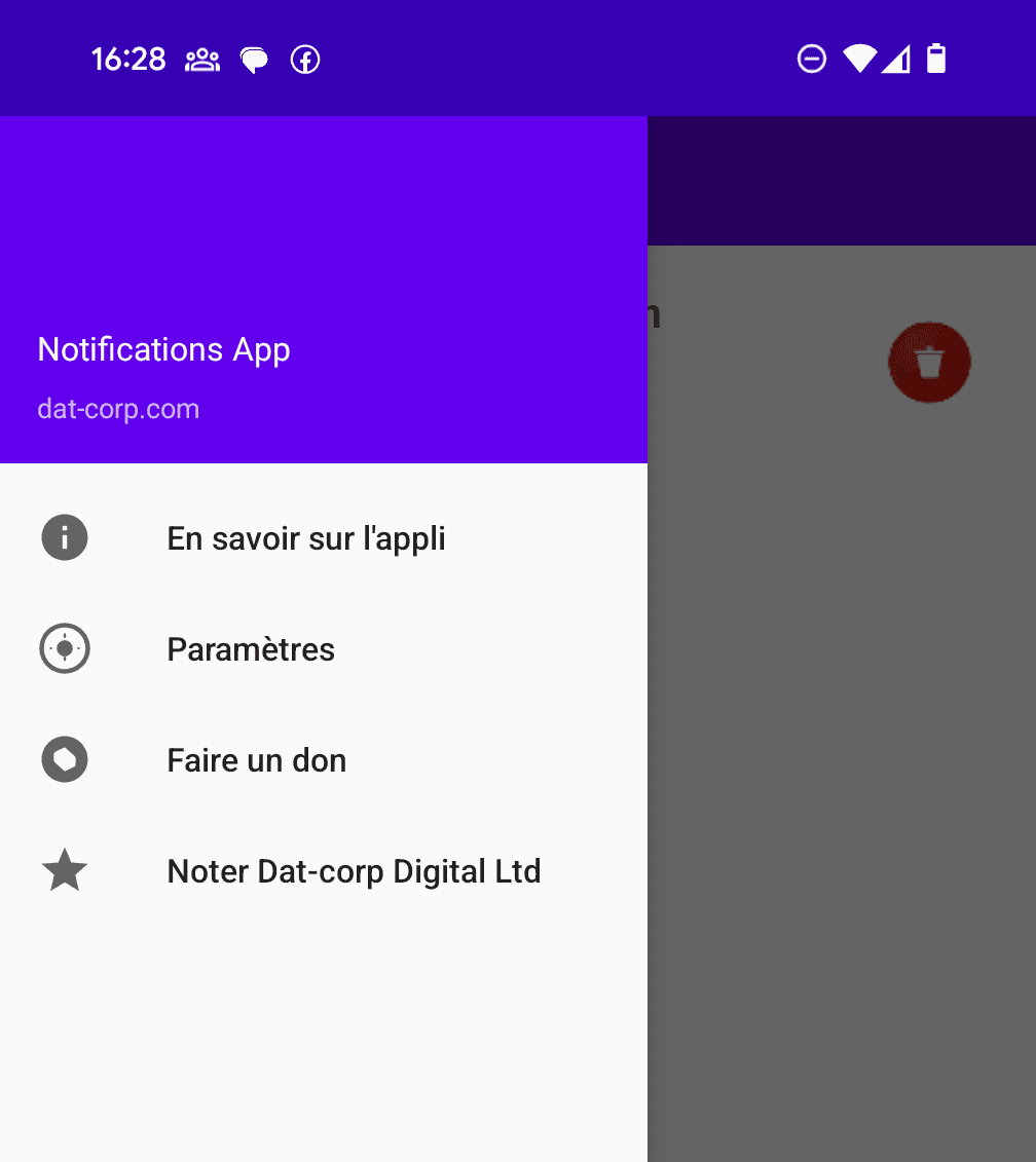 Application de notification Android développée en offshore à Madagascar